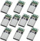 PENGLIN 10PCS USB 3.1 Type C Connector 24 Pins Male Plug Socket Receptacle Adapter to Solder Wire & Cable 24P PCB Board Support Module