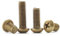 FEEIMOL Messing Schrauben Kreuz Rundkopf Maschinenschrauben M4x12mm (20 Stück)