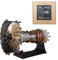 GEST Flugzeug Turbofan Motor Modell Bausatz für Erwachsene, 1/20 Turbofan Trent 900 Metall Motor DIY Montage Motor Mechanische Physikalische Experiment Spielzeug (150+Stück)