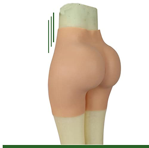 FSYH Silikon-Hose Offener Schritt GesäßVergrößErungs-HöSchen Hip Lift Butt Shaper Control Panty füR Frauen Falsche HüFten,Girly White