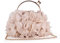 LUI SUI Donne Floreali Clutch Borse Morbide Satin Fiore Evening Bag Party Prom Borse