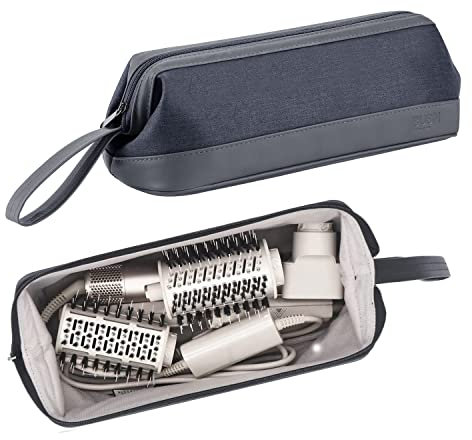BUBM Reiseetui für Dyson Airwrap Styler/Shark Flexstyle, tragbare Tragetasche für Dyson Supersonic Haartrockner, wasserdicht, Kratzfest, staubdicht, Organizer, Reise-Aufbewahrungstasche, Dunkelgrau