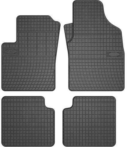 MOTOS Gummimatten Auto Fussmatte passend für FIAT 500 C ab 2007 Cabrio Verbessern Sie Ihren Reisekomfort mit Antirutschmatte Auto- Allwetter fußmatten Auto, Schutz vor Verschmutzung