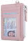 Teskyer Portefeuille Femme, Porte Carte Bancaire, Petit Portefeuille Femme, Porte Cartes de Credit, Cuir PU, RFID, avec Fermeture éclair, contenir Jusqu’à 8 Cartes, Minimaliste, Rose