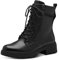 Tamaris COMFORT Damen Stiefeletten zum Schnüren mit Reißverschluss Herbst, Schwarz (Black), 39 EU