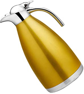 GOOHOCHY Water Carafe with Lid Thermal Coffee Clear Tea Kettle Coffee Thermal Vacuum Insulated Water Bottle Pure Over Coffee Maker Clear Water Bottles Clear Teapot Portable Thermal Jug