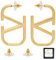 Ohrringe Gold， Tropfen Ohrringe Hängend， Goldene Ohrringe Damen，Statement Ohrringe Creolen Gold，Hoop Earrings for Women