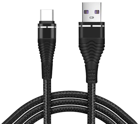 cable usb c carga rapida 1.8m usb a usb c 6A/100W cable tipo c Cable de datos de nylon Apto para iPhone 15/15Pro/15Plus/15ProMax Compatible con Samsung Galaxy S22, Huawei, Xiaomi, Honor Full Series