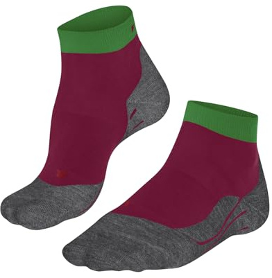 FALKE Women's RU4 Endurance Short W SSO Cotton Anti-Blister 1 Pair Running Socks, Red (Red 8644), 2.5-3.5
