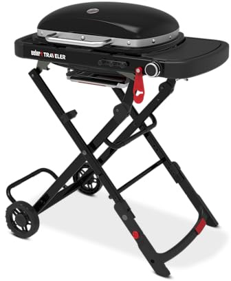 Weber Traveler - Parrilla de gas portátil compacta