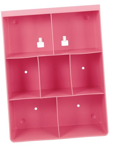 PRETYZOOM 2 STK Regal Blumendekoration Rosa Pflanzen dekor Apothekerschrank Kristalldekor Pflanzendekor hängender Halter ländlich Wandhalterung Bilderrahmen Leiste schmücken Plastik