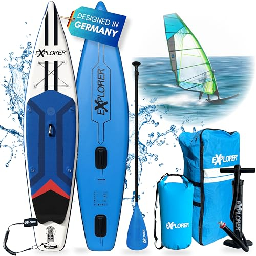 đđ«đŁđđąđ„đđ„ Windsurf Tourer 11.6 SUP Fusion Stand Up Paddling Board bis 180kg Komplettset mit Alu-Paddel, Rucksack, Pumpe, Finne und FlickensetâŠ