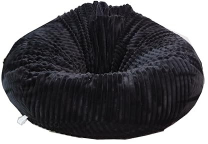 Bestenrose Keine Füllung Sitzsackstuhl für Kinder und Erwachsene nur Bezug für Sofa-Stofftiere (Schwarz, Größe XL)