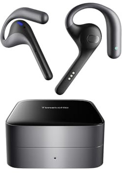 Timekettle W4 Pro Al Übersetzer Kopfhörer, Bidirektionale Simultanübersetzung, Übersetzungsgerät unterstützt 40 Sprachen, Video- und Telefonanrufe, APP funktioniert mit iOS und Android