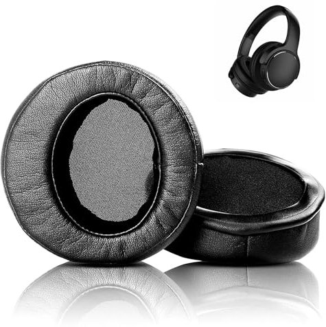 XRHTONG Prime Ersatz-Ohrpolster kompatibel mit TaoTronics TT-BH040 Wireless Bluetooth Kopfhörern – Weiches Proteinleder & Memory-Schaum