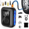 Dictien Pompa Elettrica per Bicicletta 150PSI 6000mAh - Mini Compressore Bici Portatile con Display LCD e Autospegnimento