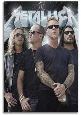 OSMNNIZ Poster Singer Metallica, dekoratives Gemälde, Leinwand, Wandposter und Kunstdruck, moderne Familienschlafzimmer-Dekoration, Poster, 20 x 30 cm, 11 Stück