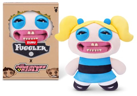 Fuggler Powerpuff Girls 22 cm Plüsch von ZURU – Funny Ugly Monster Kuscheltier mit menschenähnlichen Zähnen, Sammel-Plüschtier für Kinder, Teens, Erwachsene und Cartoon-Fans