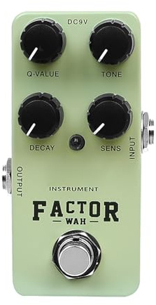 RiToEasysports Sunny Warm Wah Feedback -Gitarren -Effekt Pedal, Metallschalen Abstimmungs Effekt Pedale für Gitarren und Bass, Präzise Tonale Kontrolle mit Einstellbaren Tonqualitäten, Verbesserung