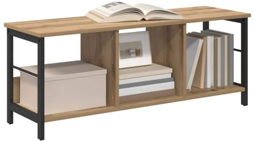 vidaXL Bücherregal 3 Ebenen 102 x 32 x 40,5 cm Holzwerkstoff