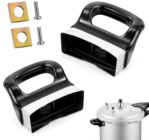 2 Pezzi Manico Pentola Ricambio Universale, Manici per Pentole in Bachelite Resistenti al Calore, Maniglia Laterale con Viti, Ricambio Manico Pentola a Pressione Padella Accessori Cucina