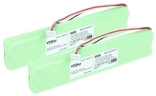 vhbw 2X Akku kompatibel mit Fluke Biomedical Varta, P-1505 Multimeter Multimeter, Messgerät (2500 mAh, 7,2 V, NiMH)