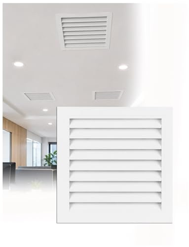 Rejilla ventilación aluminio 45°, para techo y pared interior(30x60 cm/11.8x23.6 in)