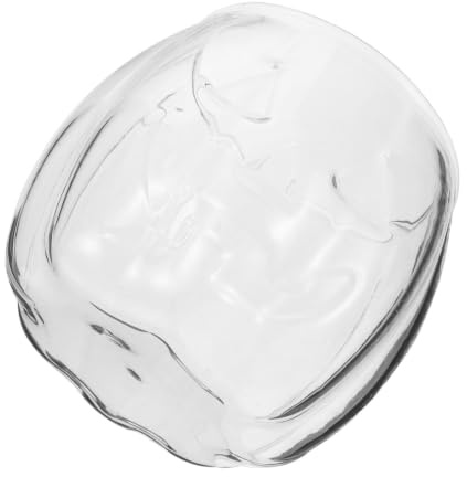 Uonlytech Taza de Cristal con Forma de Calabaza Resistente al Calor y Ligera para Reuniones Otoñales y Halloween en Casa
