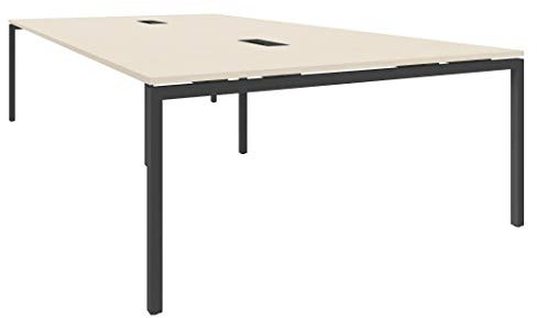 Weber Büroleben GmbH NOVA Konferenztisch 320x164cm Ahorn mit ELEKTRIFIZIERUNG Besprechungstisch Tisch, Gestellfarbe:Anthrazit