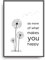 ALEMARG Fine Art Kunstdruck Make You Happy Poster Print Plakat Moderne Vintage Deko Bild ungerahmt DIN A4 Geschenk