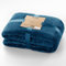 DecoKing Kuscheldecke 70x150 cm Indigoblau Decke Microfaser Wohndecke Tagesdecke Fleece weich sanft kuschelig skandinavischer Stil dunkelblau Henry