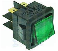 INTERRUTTORE BIPOLARE LUMINOSO VERDE 3319609