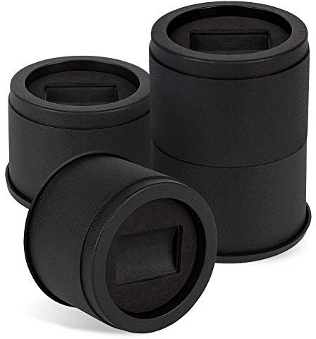Uping Rialzi per Letto Rialzi per Mobili Alzare Letto Aggiungi Altezze Regolabili di 8 CM o 15,5 CM (Nero)