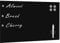 vidaXL Tableau Noir Magnétique Mural Tableau d'Ecriture Panneau Effaçable Ecole Bureau Maison Matériel de Montage Inclus Noir Verre 50x30 cm