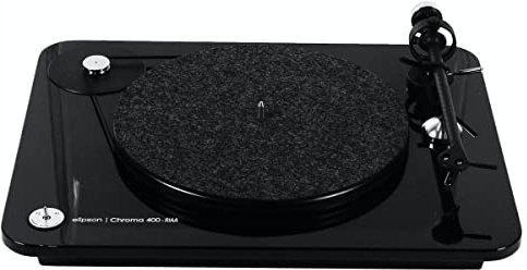 Platine Vinyle Pré-amplifié Elipson Chroma 400 RIAA - Made in France - Couleur Noir