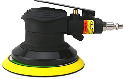 Industrial Air Random-Orbit Sanders, Heavy Duty Pneumatic Grinder, 13000 RPM, Multifunctional Plam Sanders (125mm Black)