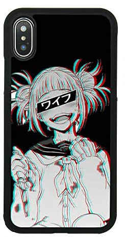 My Hero Academia Toga Himiko The Crazy Bösewicht Waifu Handyhülle Japanisches Anime Thema Handyhülle TPU Silikon Gel Rand PC Bumper Case Full Protection Cover für iPhone (für iPhone 11)