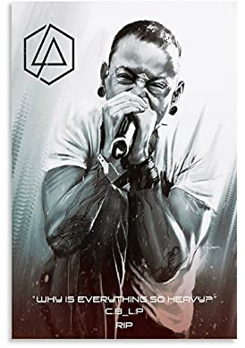 BGTS Chester Bennington Tribute Art Poster dekorative Malerei Leinwand Wandkunst Wohnzimmer Poster Schlafzimmer Malerei 16x24inch(40x60cm)