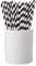 Trimming Shop Striped Paper Drinking Straws – 100% Compostable, Sturdy & Non-Soggy – Food-Safe Ink, Eco-Consious, Multi-Layered, Black & White, 1000 Pack
