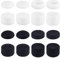 OLYCRAFT 16Pcs Thumb Grips Joystick Cap Analog Stick Cover Silicone Analog Controller Gamepad Raised Antislip Thumb Stick Grips for PS5 PS4 Xbox360 Controller - Black & White