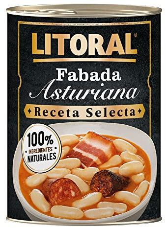 LITORAL Fabada Asturiana Receta Selecta - Plato Preparado Sin Gluten - 420g