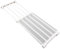 Zerodis Closet Tension Shelf, Expandable Metal Storage Rack Adjustable Organizer DIY Divider Separator for Cabinet Wardrobe Kitchen Bathroom (50‑80cm / 19.7‑31.5in Length)