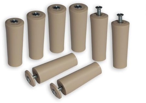 8 x INOVATEC Anschlagstopper 60 mm beige für Rollladen Rolladenstopper Anschlagpuffer Fenstersicherung