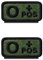 2 Stück Taktisch Militär Grün Typ O+ Pos positiv Blutgruppe Kreuz Emblem Bestickter Aufnäher Patch mit Verschluss für Erste-Hilfe-Tasche, Trauma, Medizin, Sanitäter, Rettungspaket (O+)