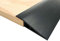 Threshold Ramp, Rubber Wheelchair Ramp, Self Adhesive Door Floor Transition Strip, Door Strip Trim Ramp, Door Floor Threshold Strip for Doorways Carpet Floor Tile Edge (1.5cm Black, 3M)