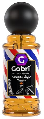 Gabri Mens Cologne Tobacco 250ml, Eau De Cologne, Barber Aftershave, Relaxing & Refreshing, Warm Spices, Woody Notes, Coumarin, Citrus (No8 Tobacco)