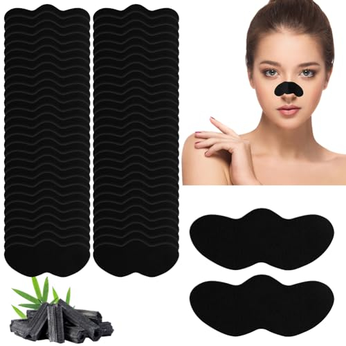 ACWOO Nose Strips, 60Pcs Pore Strips for Blackheads, Deep Cleansing Blackhead Remover Pore Strips, Nose Blackhead Remover Strips for Draws Out Dirt & Excess Oil, Helps Remove Impurities, Unclogs Pores