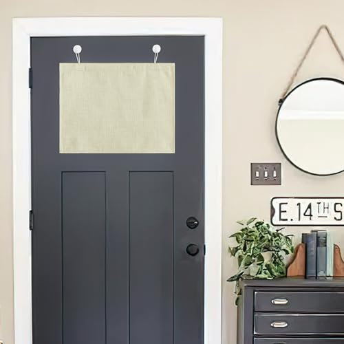 NICETOWN Tende oscuranti per porte, finestre, per porte e finestre, isolamento termico, per camper, uso da viaggio, piccola mantovana per cucina, 61 x 45 cm, beige, 1 pannello