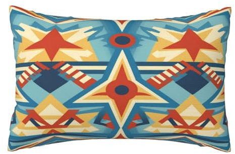 Kissenbezug 40 X 70 cm Deko Kissen Vintage Kissenbezüge 2er Set, Kissenbezug Marokkanisch Kissenhülle Herbst Rechteckig Sofa kissen Beidseitig Bedruckt Zierkissen für Couch Deko Wohnzimmer Gifts,K605