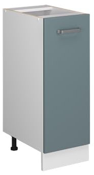 Vicco Apothekerschrank R-Line, Blau-Grau/Weiß, 30 cm ohne Arbeitsplatte
